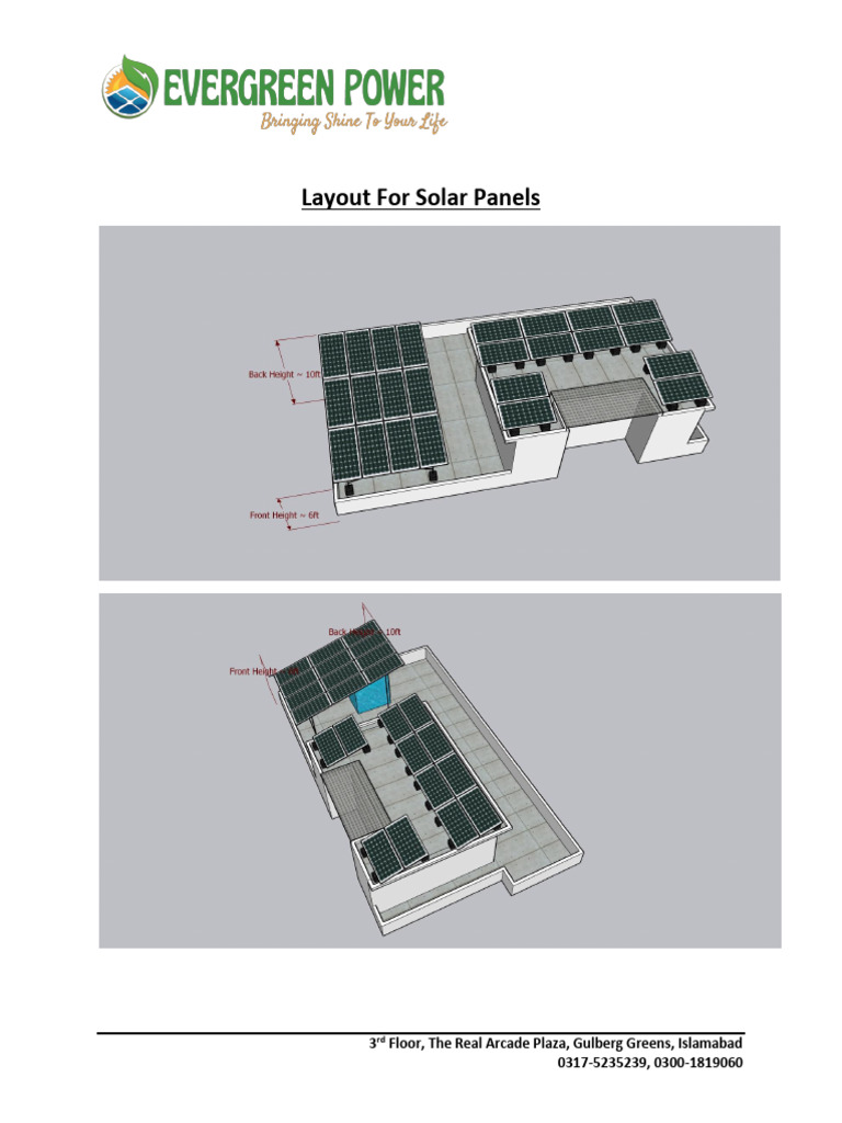 Layout For Solar Panels - PWD | PDF