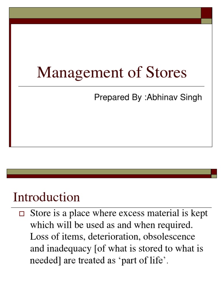Efficient Store Management Guide | PDF