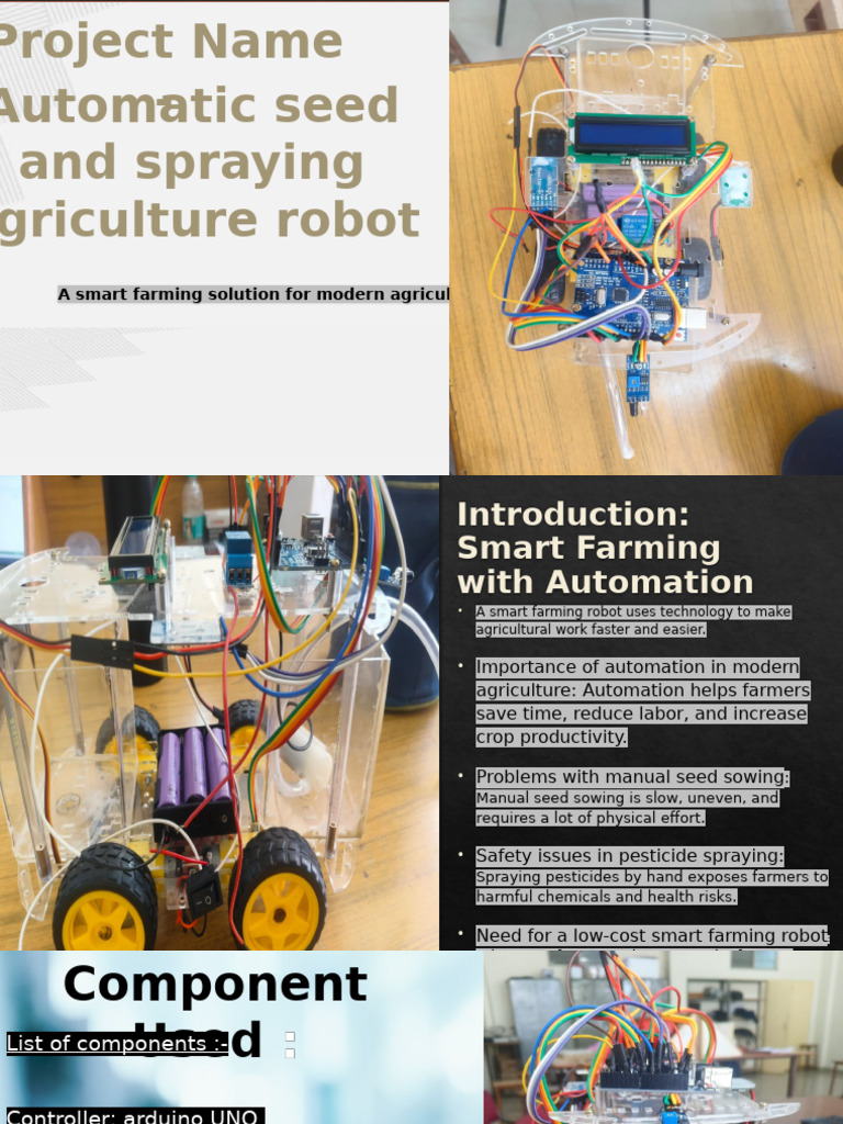 Automatic Seed and Spraying Agriculture Robot (Mobile | PDF ...