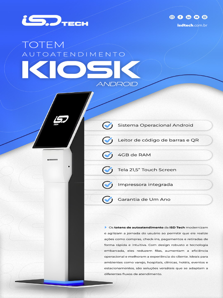 Totem de Autoatendimento Android ISD Tech | PDF | Redes de computadores ...