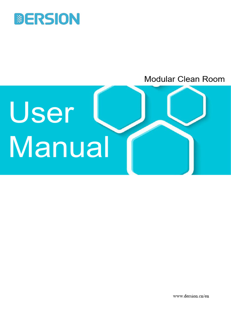 Modular Clean Room User Manual | PDF | Air Conditioning | Electricity