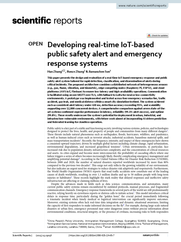 IoT Emergency Response System Design | PDF | Internet Of Things ...