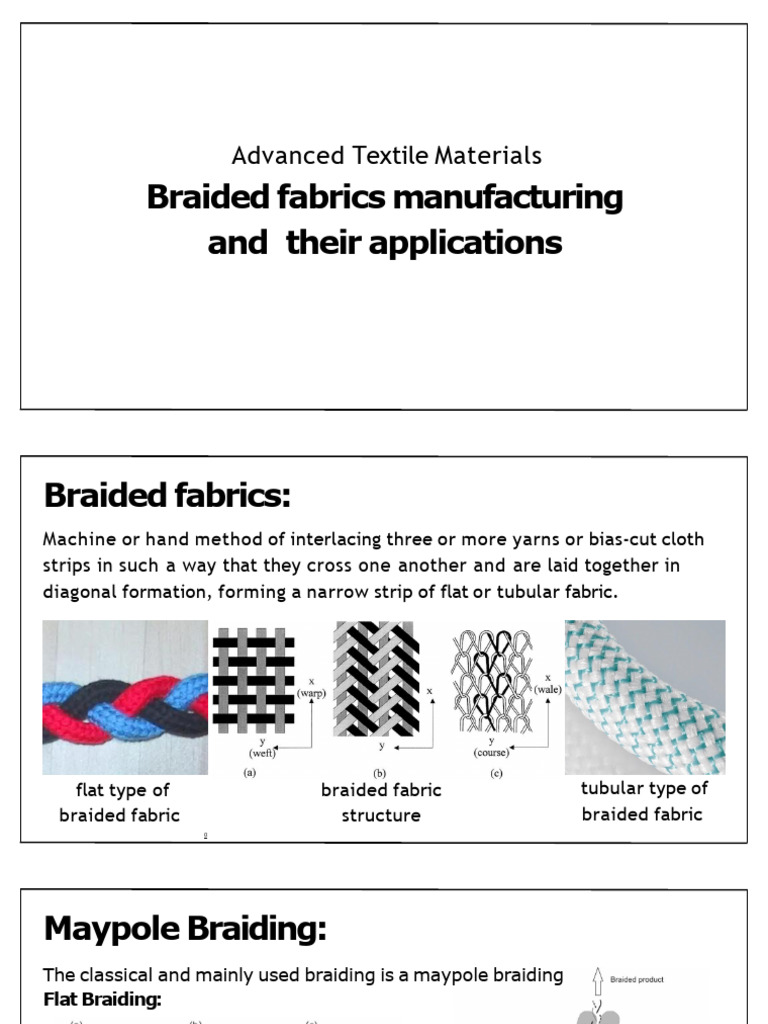 Braided Fabrics: Types and Applications | PDF | Textiles | Composite ...