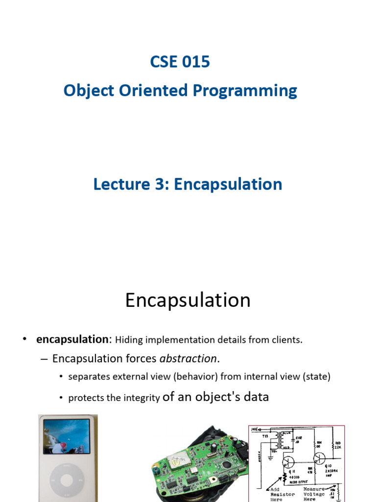 Lecture 3(OOP) | PDF | Class (Computer Programming) | Programming