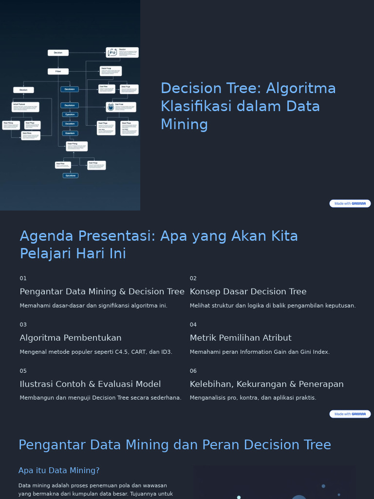 Algoritma Decision Tree dalam Data Mining | PDF