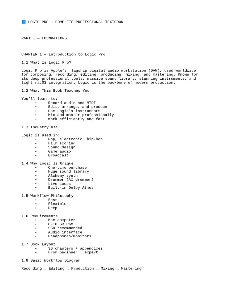 Logic Pro | PDF | Recording | Computer Engineering