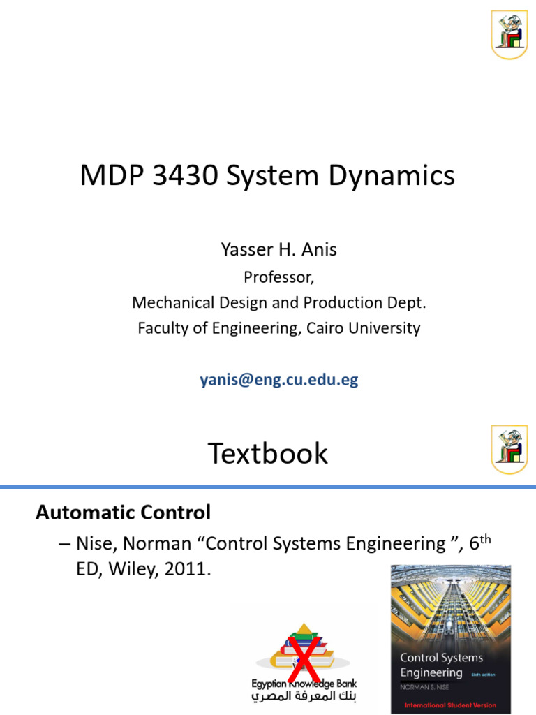 System Dynamics Course Overview | PDF | Damping | Applied Mathematics