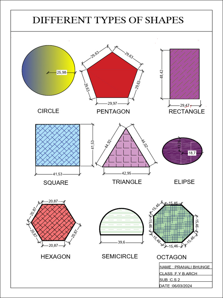 Different Types of Shapes Overview | PDF | Shape | Euclid