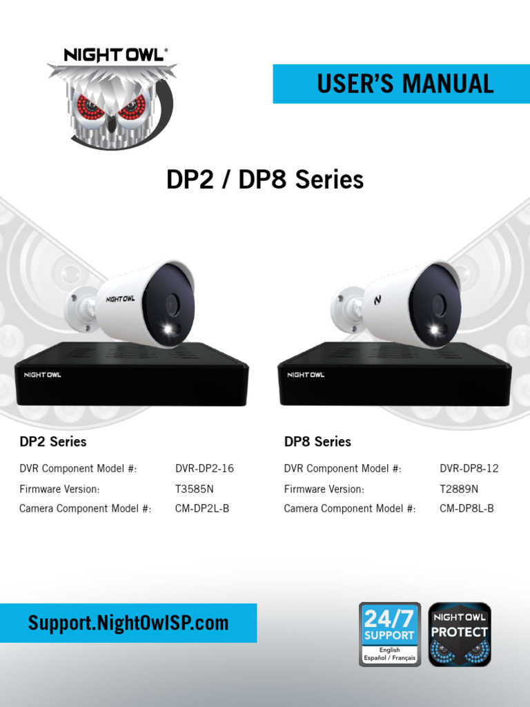 Night Owl DP2/DP8 Series User Manual | PDF | Hard Disk Drive | Digital ...