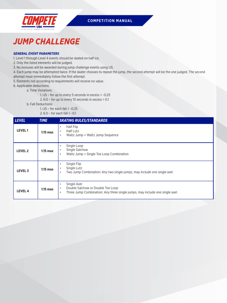 Jump Challenge - Compete USA | PDF