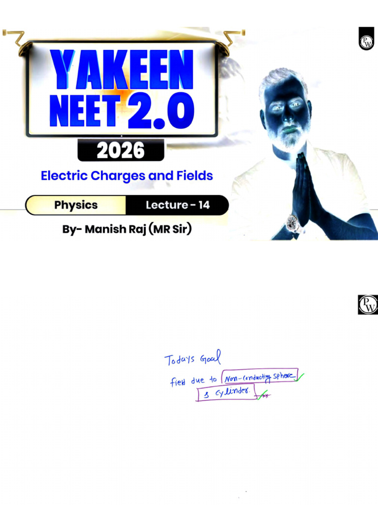 Electric Charges and Fields 14 - Class Notes - Physics by Manish Raj ...