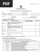 RFTP Reclassification Form for Teachers | PDF | Learning | Educational ...