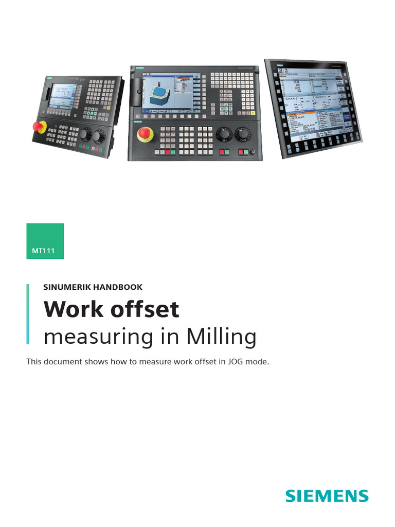 Work Offset Measurement in Milling | PDF | Metalworking