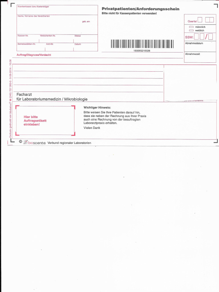 Labor An For de Rungs Schein 1 | PDF