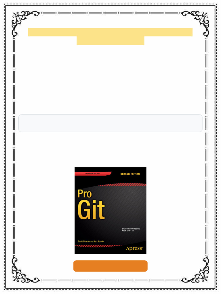 Pro Git Scott Chacon Ebook New Digital File | PDF