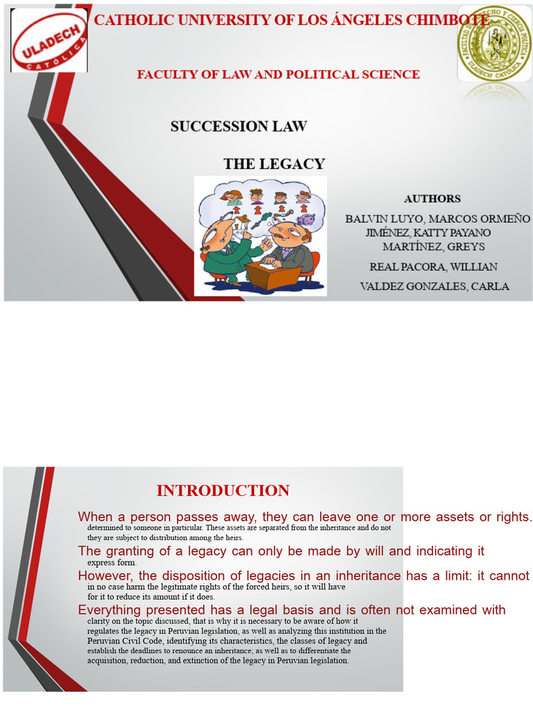 Inheritance Law Bequest | PDF | Will And Testament | Inheritance
