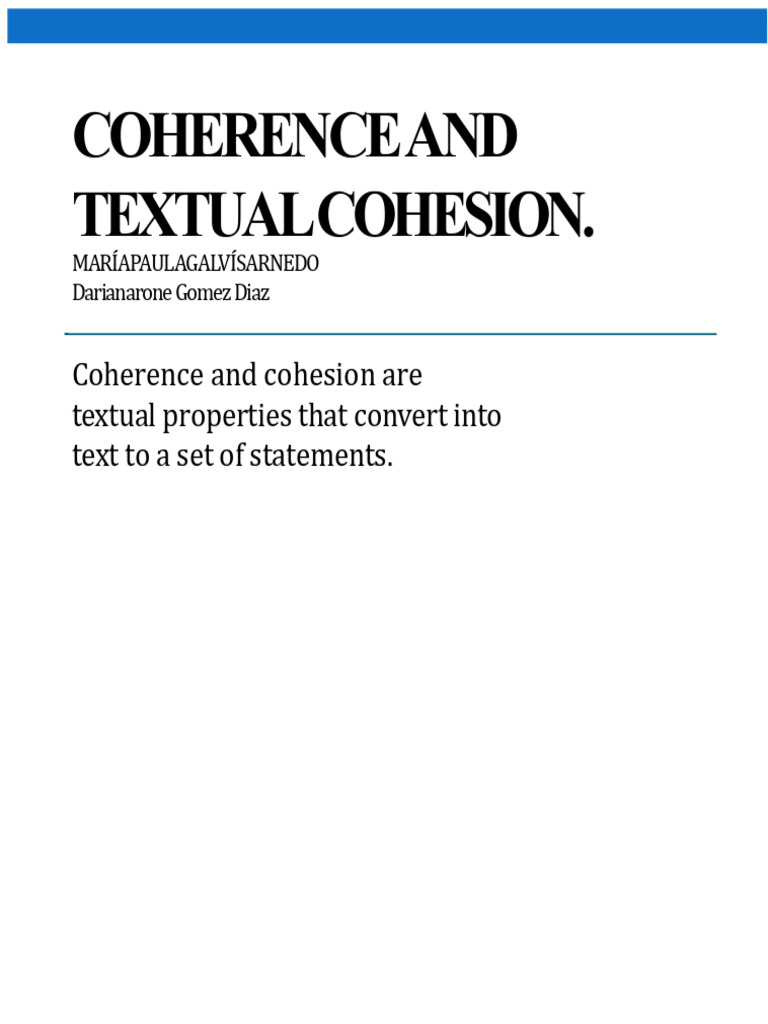 Coherence and Cohesion in Texts | PDF | Semantics | Cognitive Science