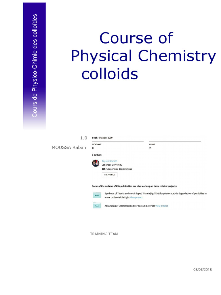 Understanding Colloidal Chemistry Concepts | PDF | Colloid | Light