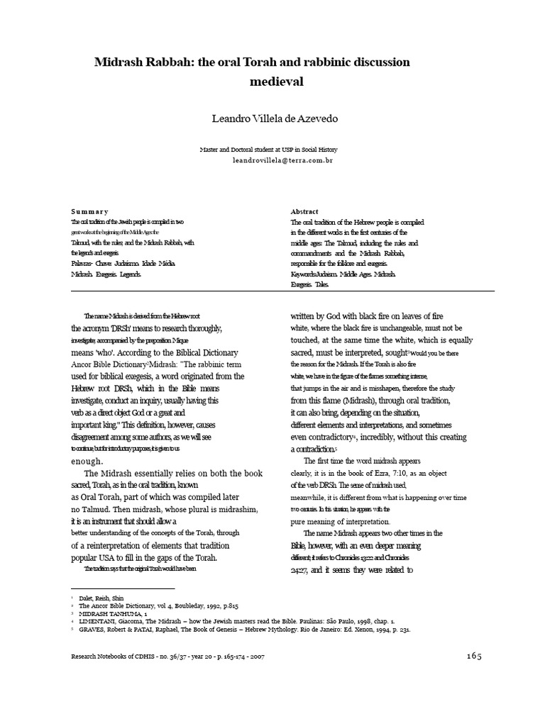 Understanding Midrash Rabbah in Judaism | PDF | Midrash | Oral Torah