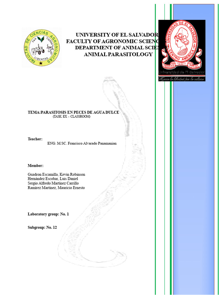 Parasitosis in Freshwater Fish: Tilapia | PDF | Parasitism | Fish