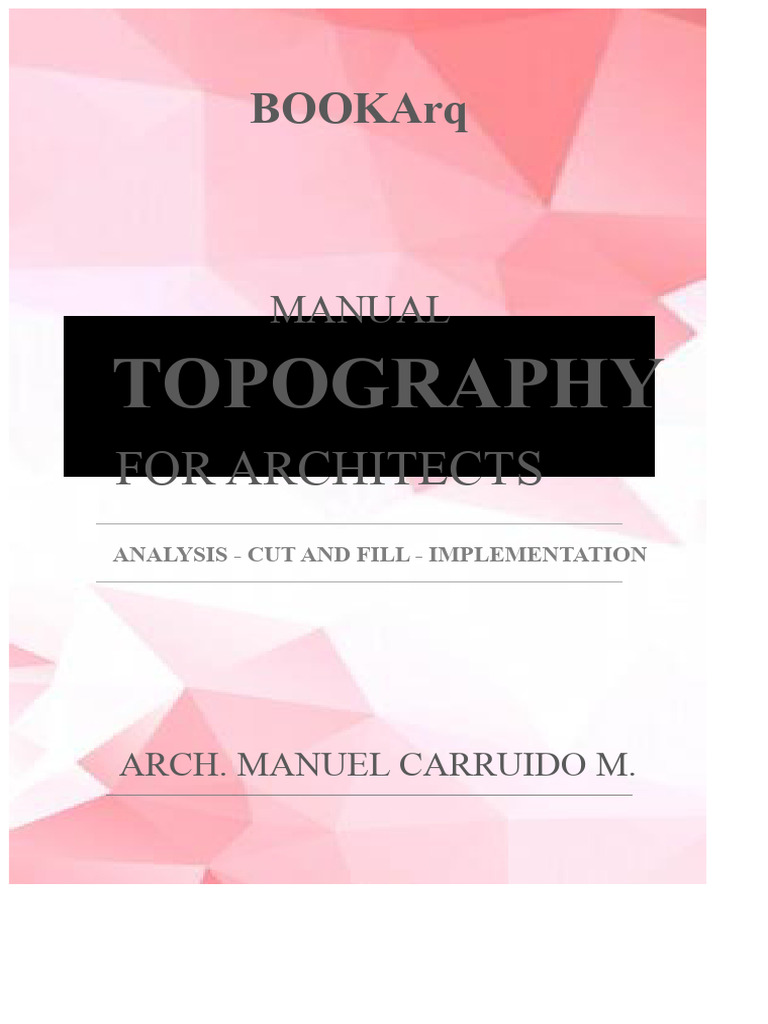 Topography Manual for Architects | PDF | Stream | Volume
