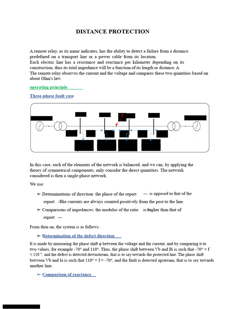 distance protection | PDF | Electrical Impedance | Electromagnetism