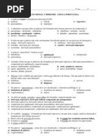 PROVA 2° BIMESTRE PROFESSOR