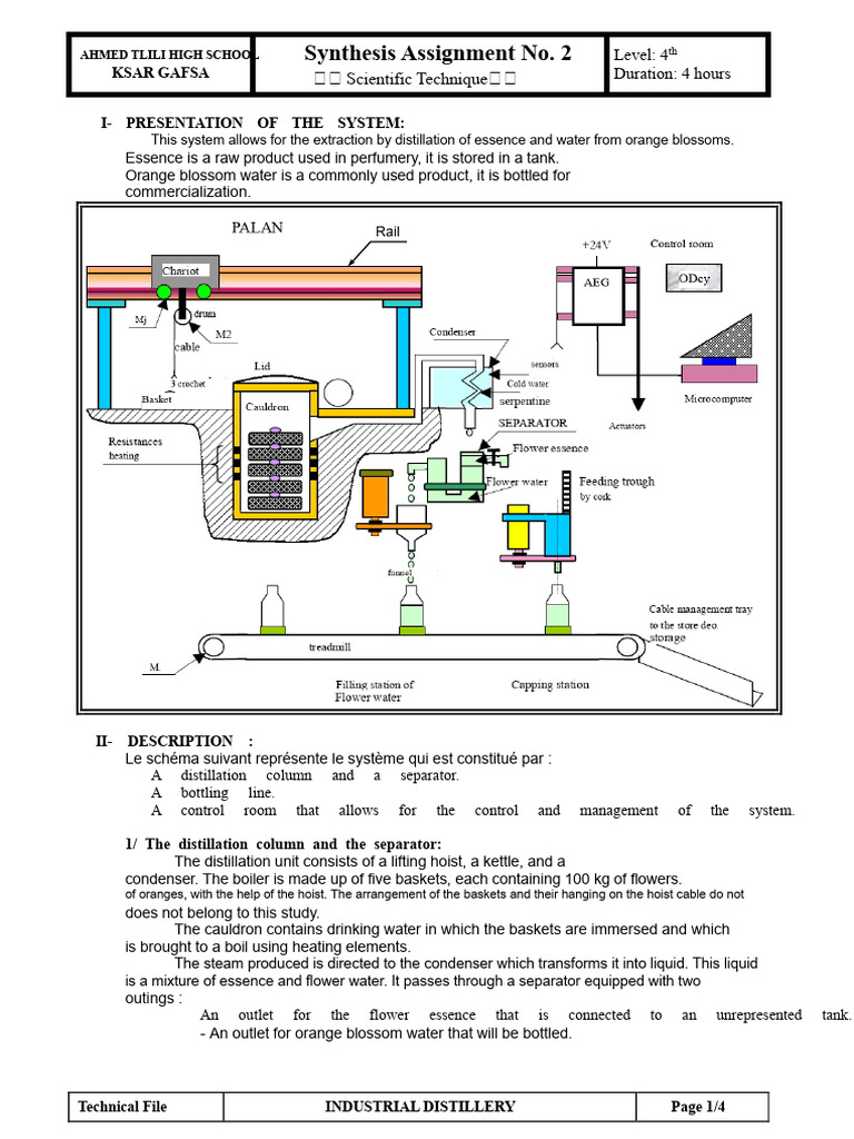 Synthesis Assignment N°2 2009 2010 (Bakini Noomen) | PDF | Distillation ...