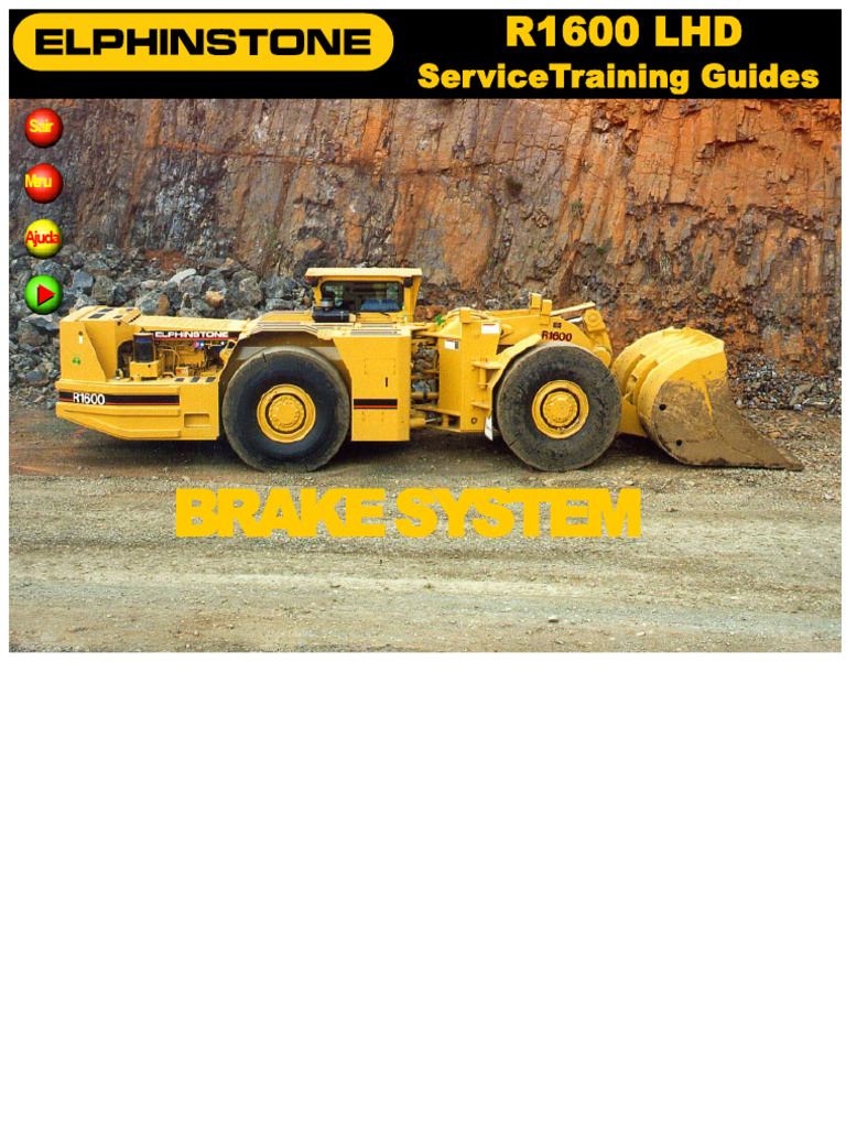 Sistema de Freios R1600 LHD da Caterpillar | PDF | Válvula | Freio