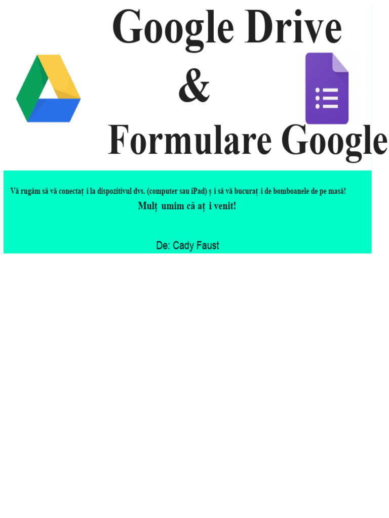 Google Drive Și Google Forms | PDF