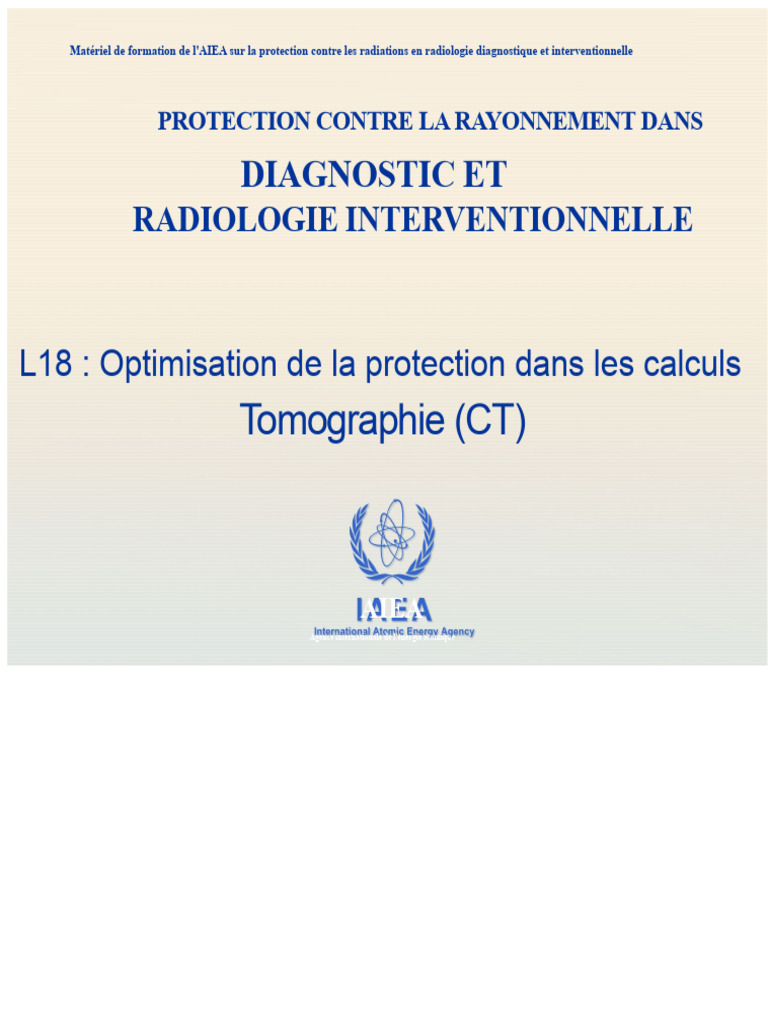 Optimisation de la protection en scanner CT | PDF | Tomodensitométrie ...