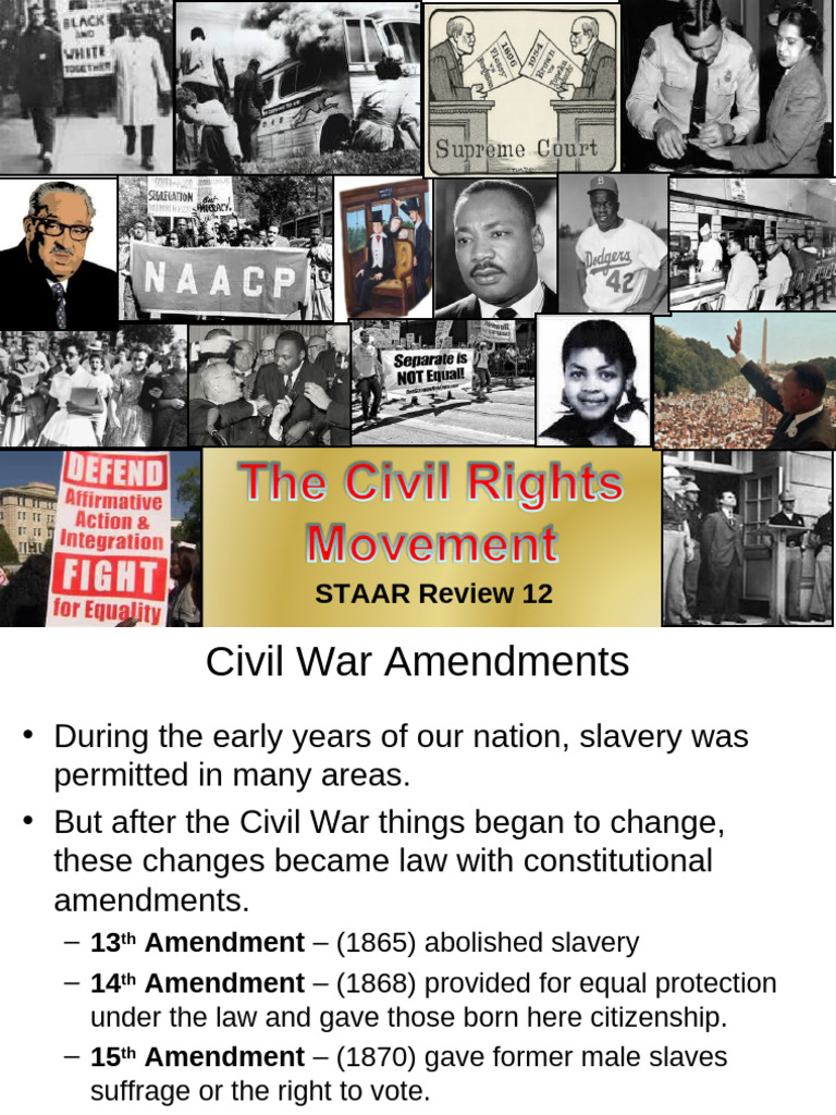 Civil Rights Movement Key Events Overview | PDF | Civil Rights And ...