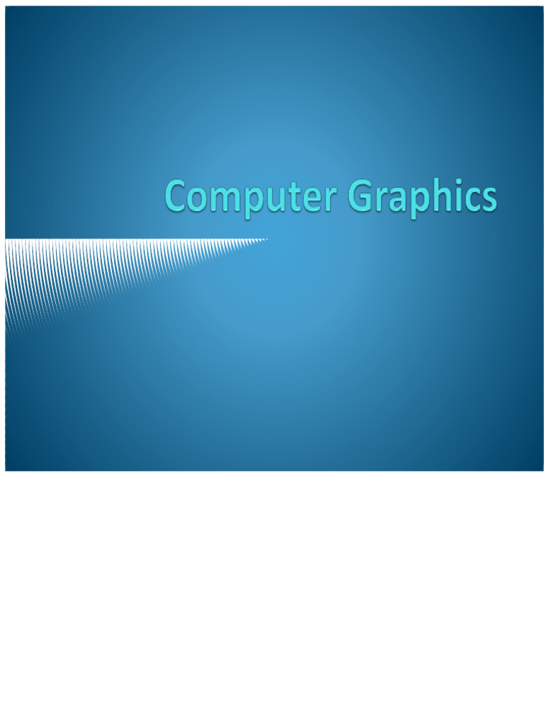 Computer Grafik - PPT | PDF