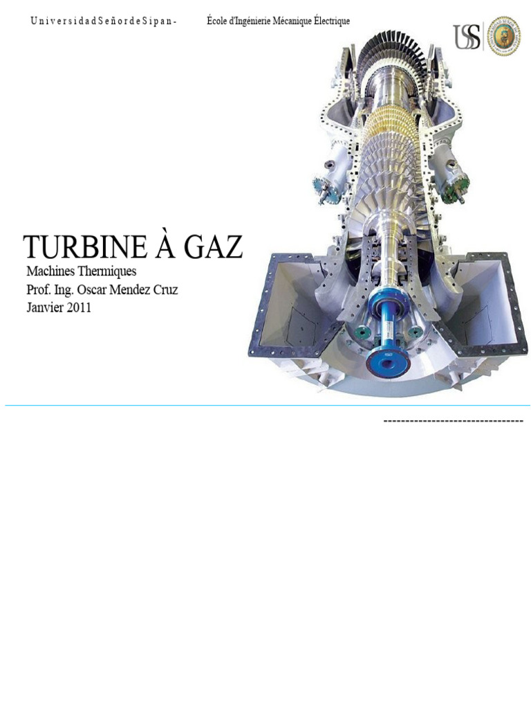 Introduction à la turbine à gaz | PDF | Turbine à gaz | Turbine