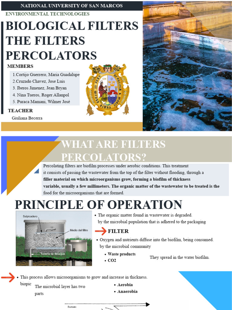 Percolating Filters in Wastewater Treatment | PDF | Filtration | Sewage ...