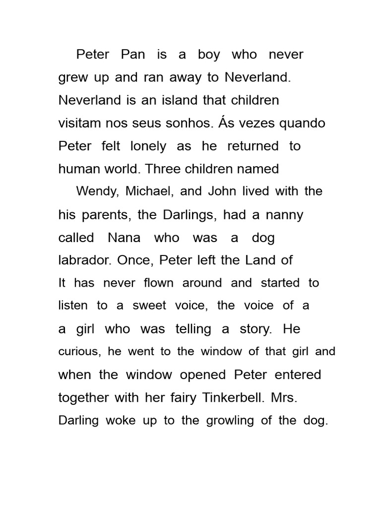 Peter Pan's Adventures in Neverland | PDF | Peter Pan | Wendy Darling