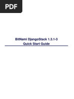 Bitnami Djangostack 1.3.1-3 Quick Start Guide