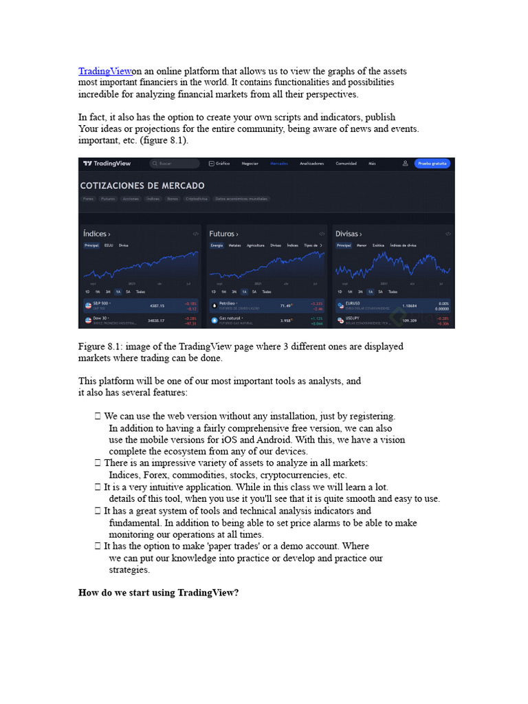 TradingView: Your Guide to Market Analysis | PDF | Technical Analysis ...