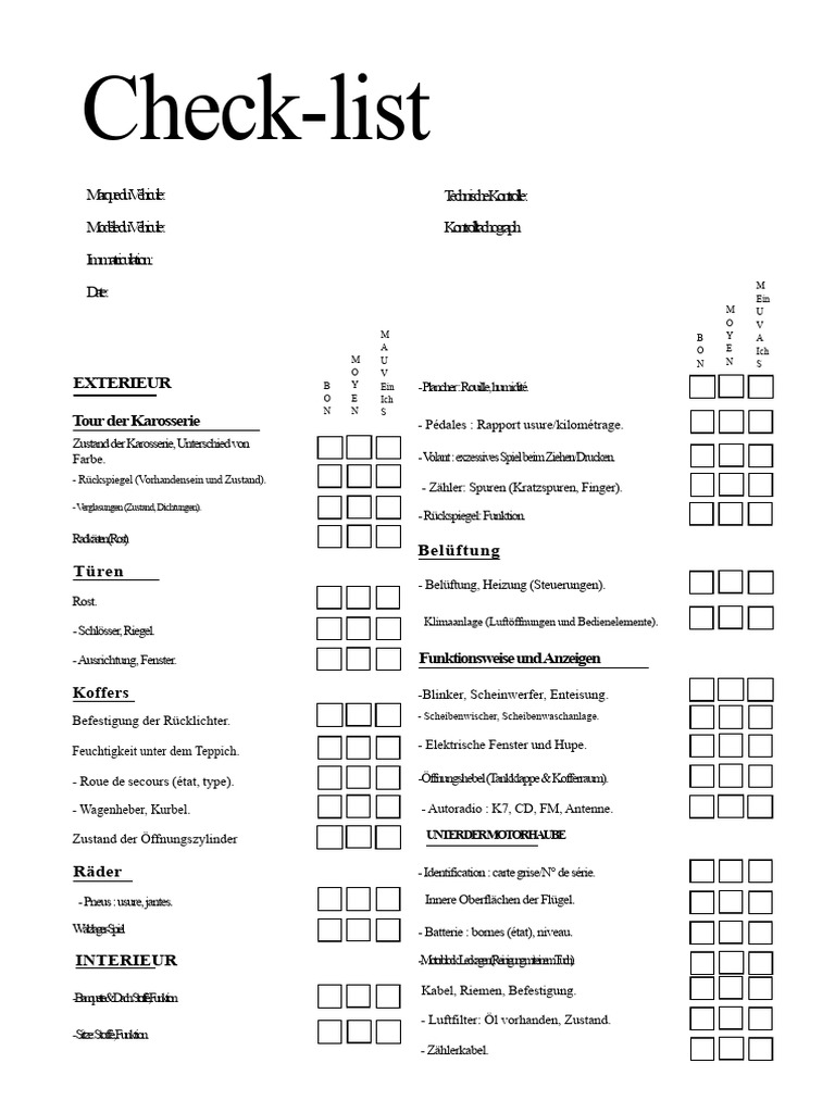 Checkliste | PDF
