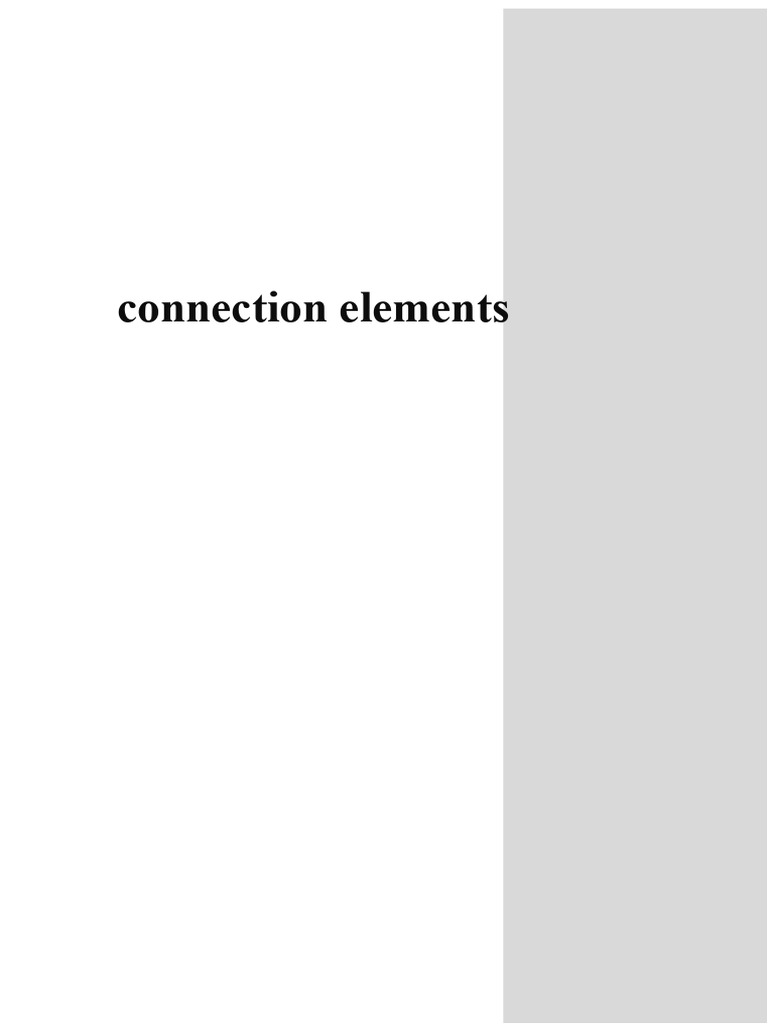 Seismic Engineering: Connection Elements Guide | PDF | Screw | Strength ...