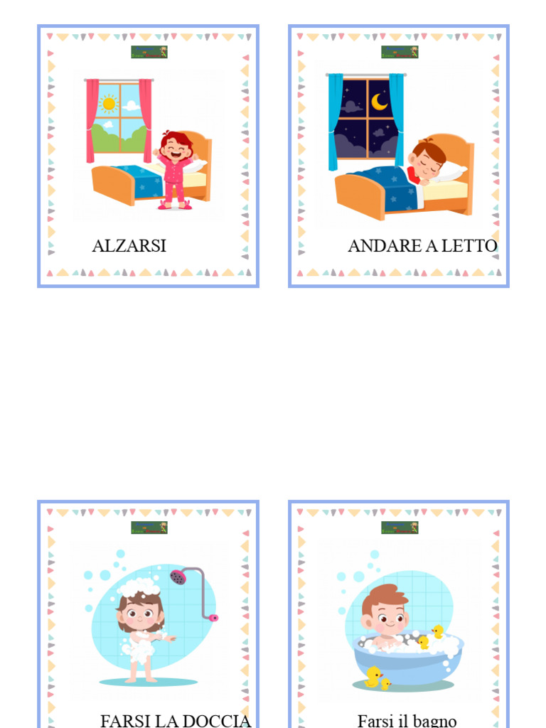 Carte Routine Giornaliere | PDF
