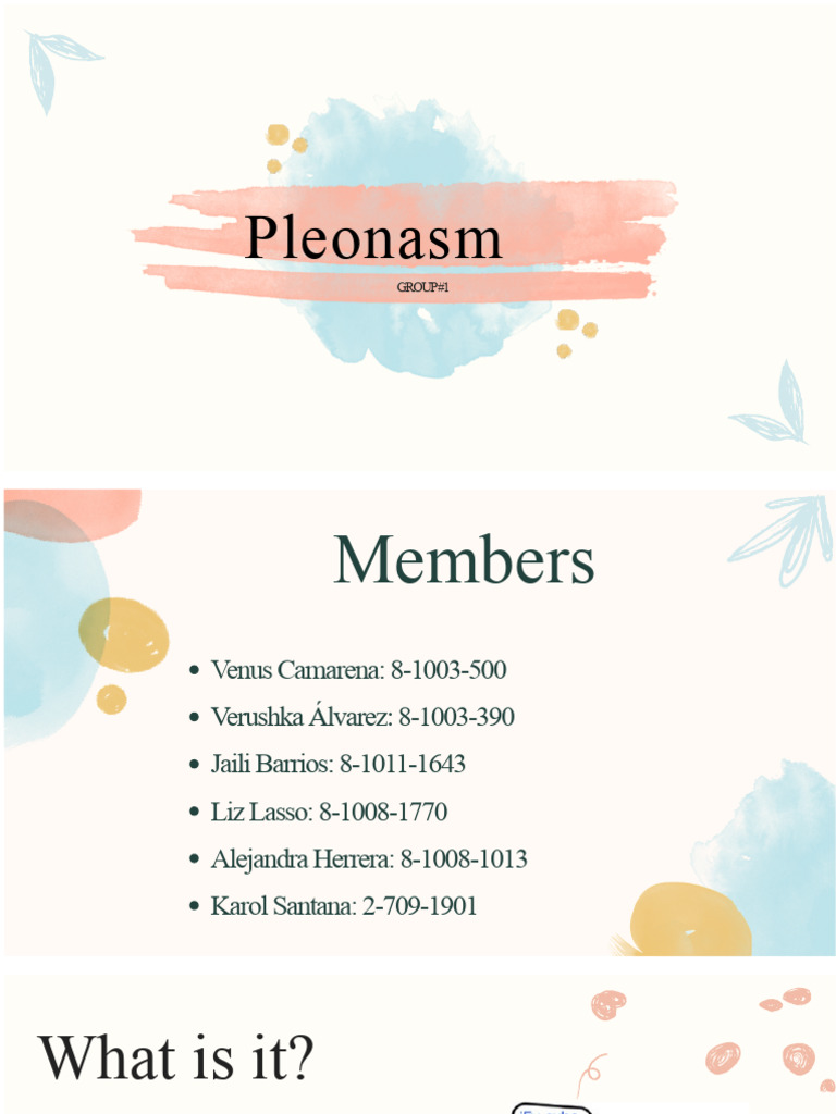 Spanish PPT-Pleonasm.pdf | PDF | Word | Adjective