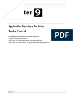 Topics Covered: Application Directory Partition