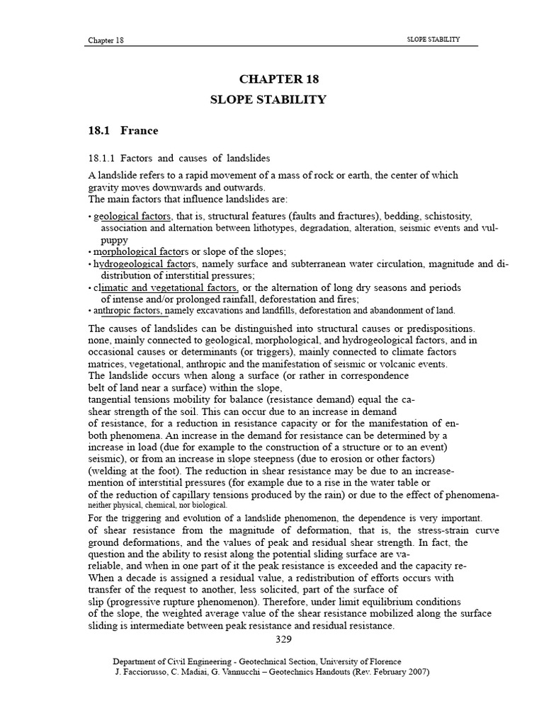 Understanding Landslides and Stability | PDF | Landslide | Geotechnical ...