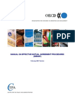 Manual On Effective Mutual Agreement Procedures (Memap) : Organisation For Economic Co-Operation and Development