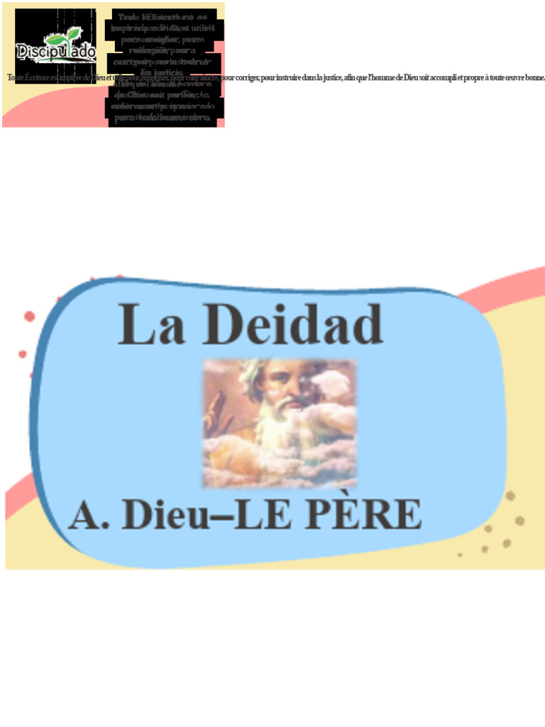Comprendre la nature de Dieu et ses attributs | PDF | Dieu | Déisme