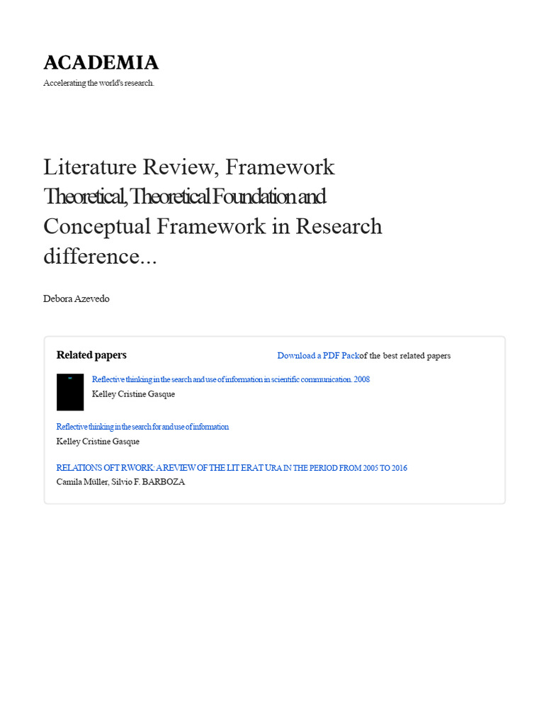 Understanding Literature Reviews in Research | PDF | Methodology | Theory