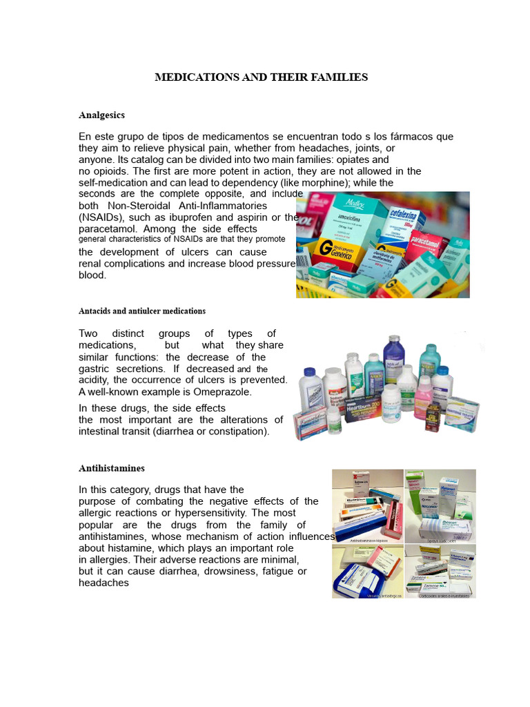 Overview of Medication Types and Uses | PDF | Nonsteroidal Anti ...