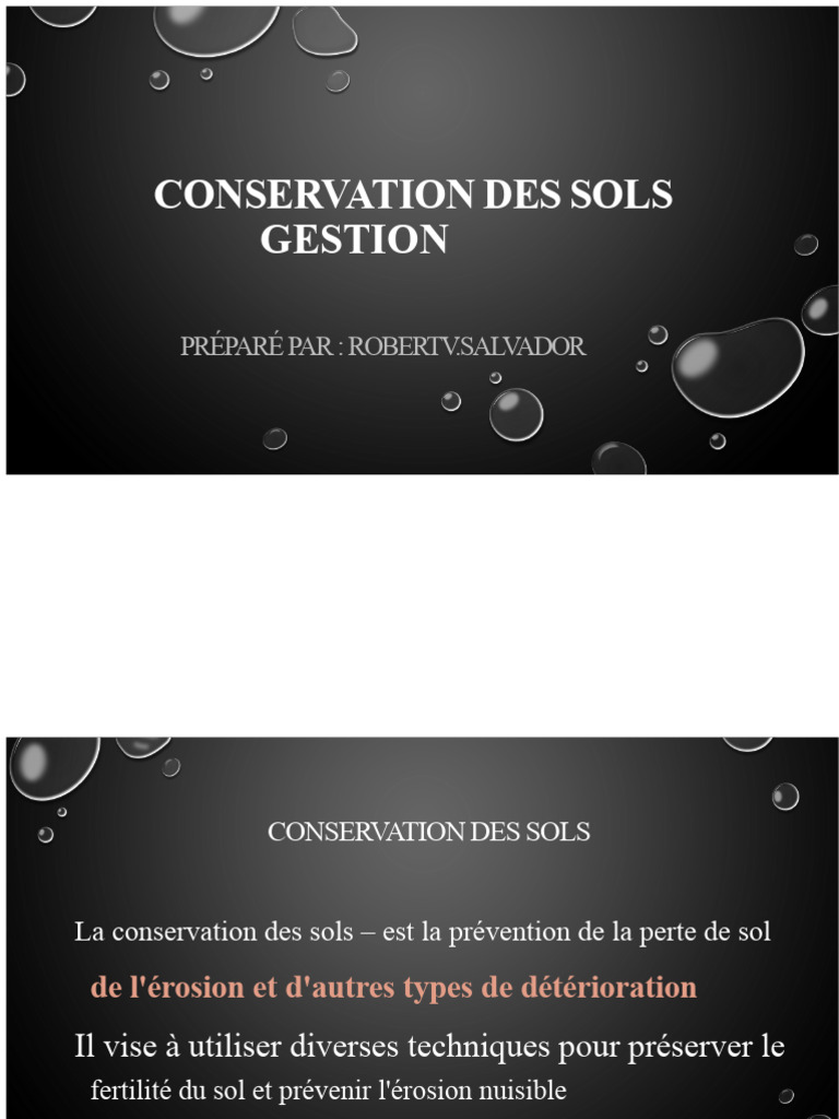 Techniques de Conservation des Sols | PDF | Érosion | Sol (pédologie)
