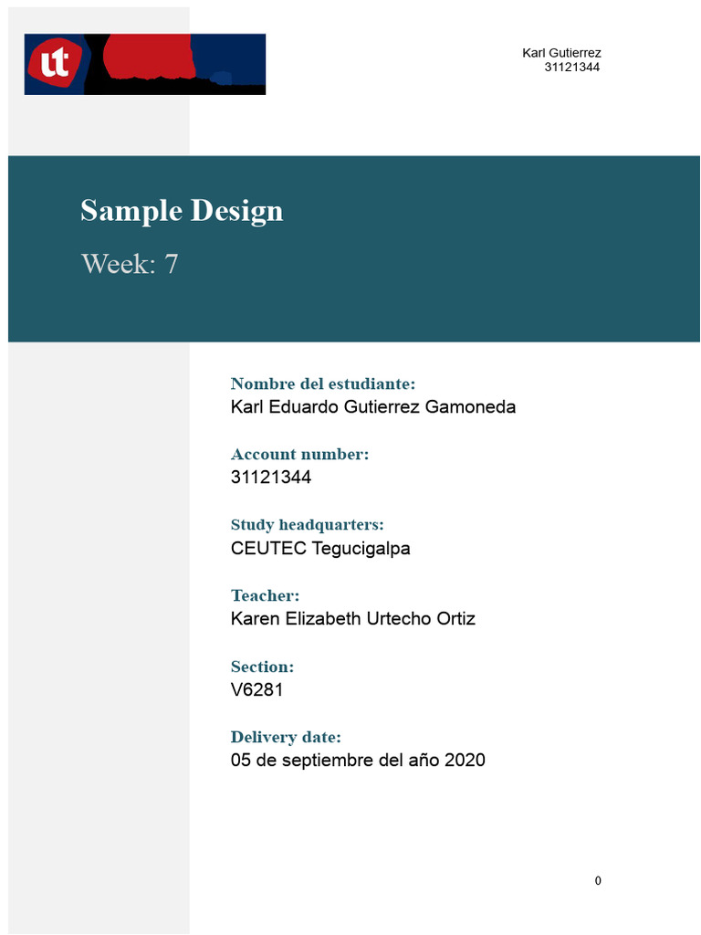 Karl Gutierrez - 31121344 - Sample Design - Task 7.1 - S7 | PDF ...